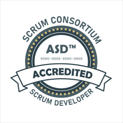 Accredited Scrum Developer Certification Badge Accredited Scrum Developer Certification Badge